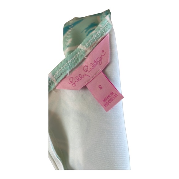 Lily Pulitzer Perla Scuba Dress Size Small Mermaid Scales Green Blue - Picture 5 of 7